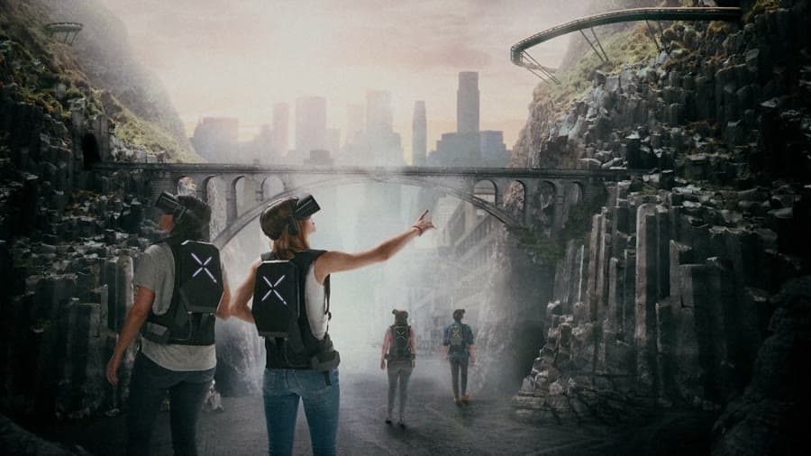 Players in VR headsets at The Park